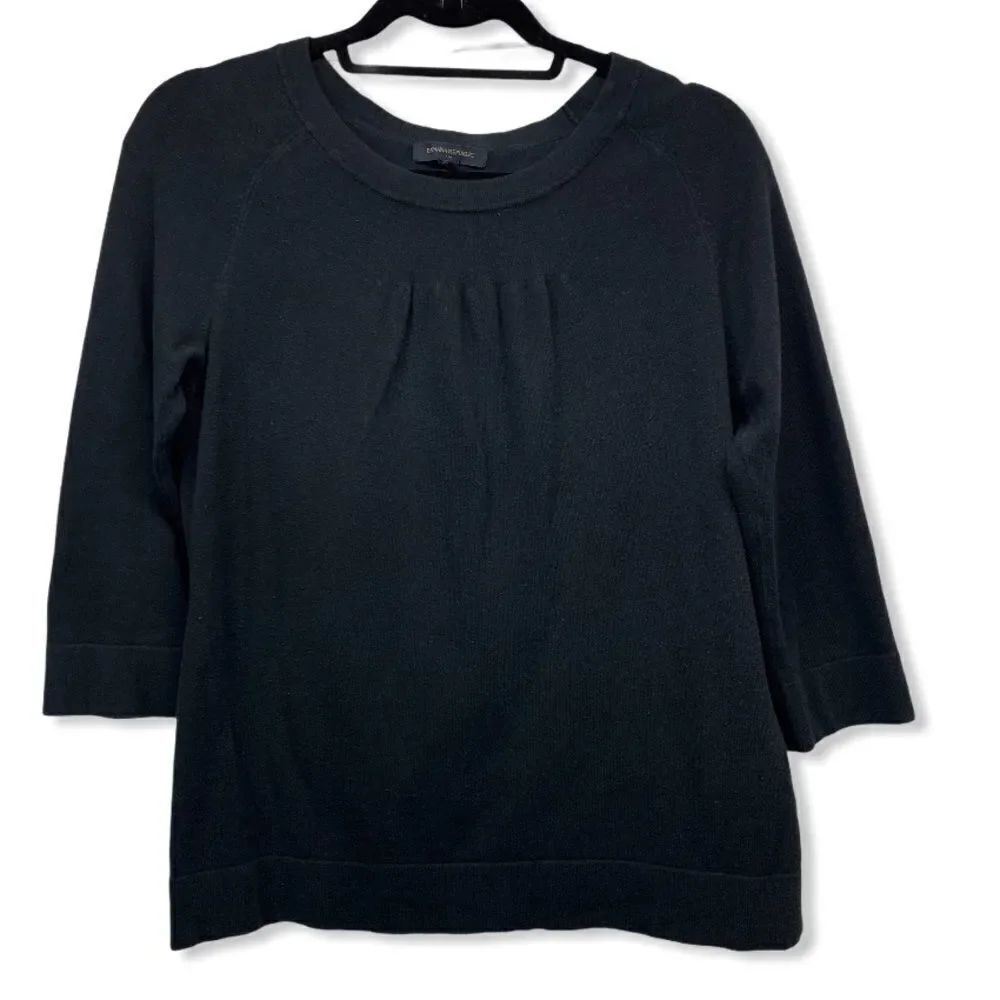 Banana Republic Women's Black 3/4 Sleeve Sweater size Medium